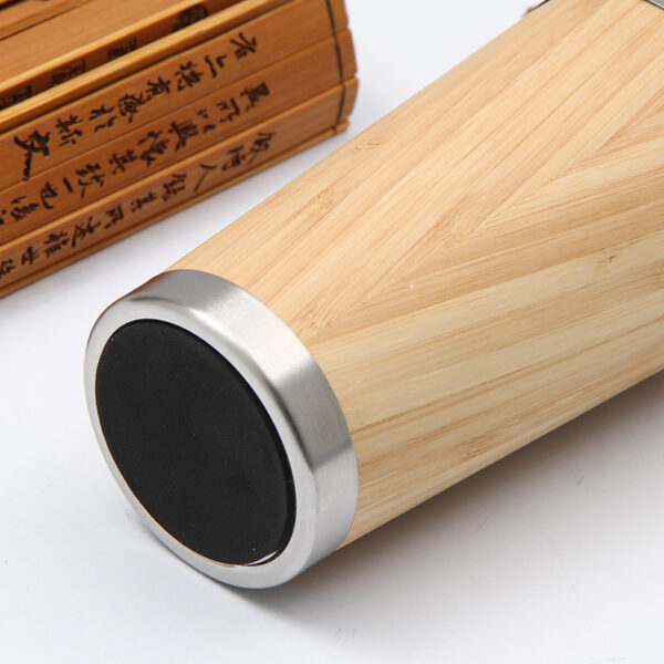 Eco Bamboo Car Mug - Thermos Seal Lid Tea Cup - Image 6