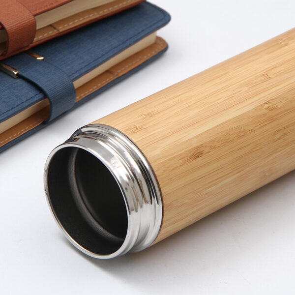 Eco Bamboo Double-Walled Vacuum Flask Bottle - Image 4