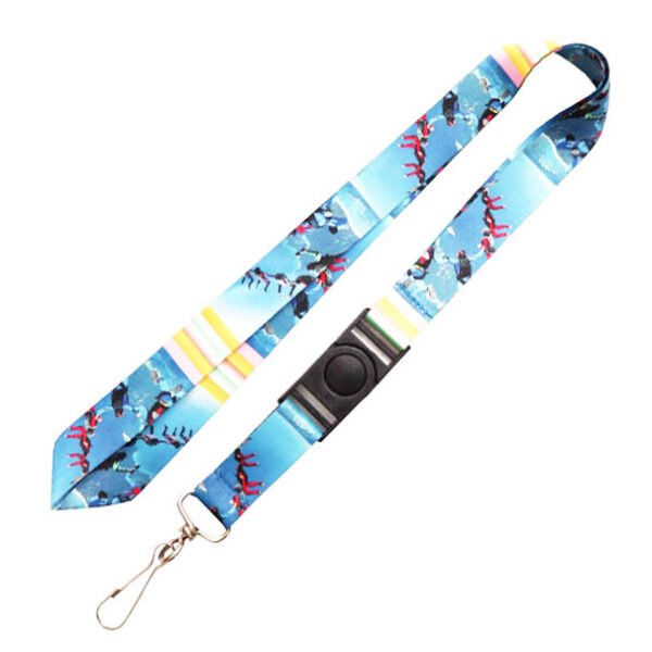 Customized RPET Lanyard RPET Neck Strap with Buckle - Image 3
