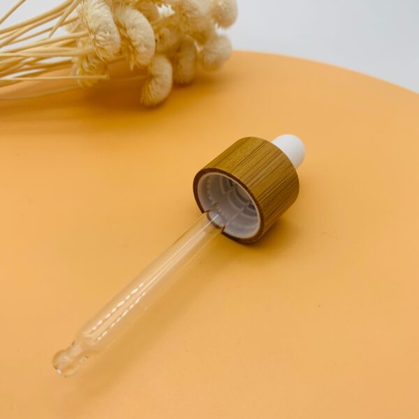 Eco Glass Dropper Bottle - Bamboo Cap - Image 8