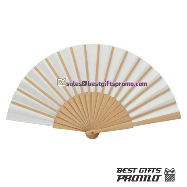 ECO Wooden Fan w/ Custom Paper Gift Box - Image 3