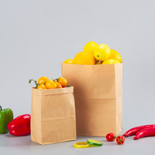 Eco FSC Grocery Kraft Paper Bag Food Paper Package - Image 2