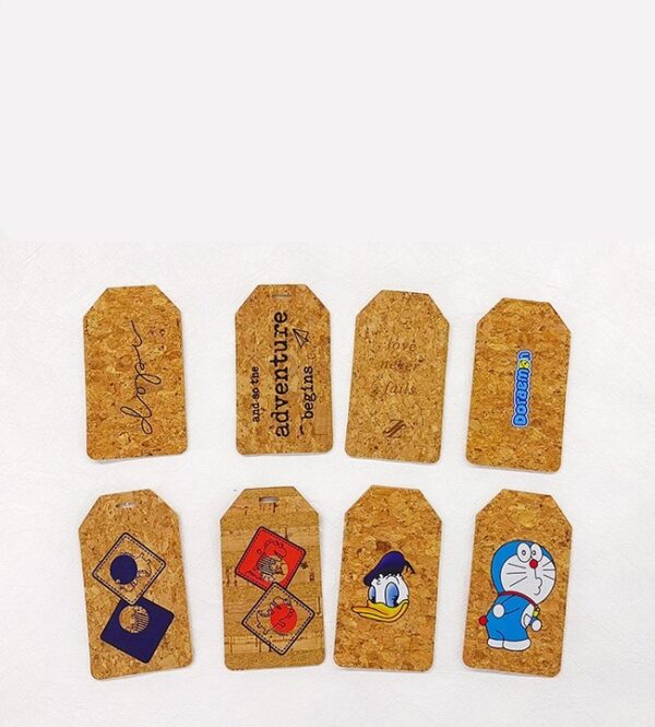 Eco Cork Luggage Tag Travel Luggage Tag with Name Card - Image 3