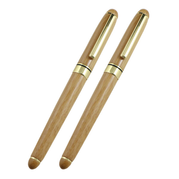 Eco Gifts Customized Ball Pen Bamboo Wooden Grip Ballpoint Pen - Image 10