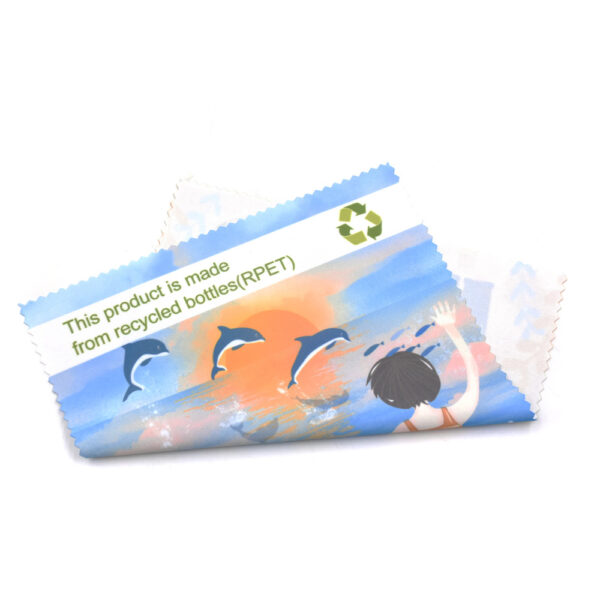RPET Microfiber Eyeglass Cleaning Cloth & Bag - Image 3