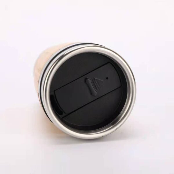 Eco Bamboo Car Mug - Thermos Seal Lid Tea Cup - Image 5