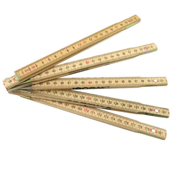 ECO Wood Carpenter Folding Ruler 2M with Customized Logo - Image 2