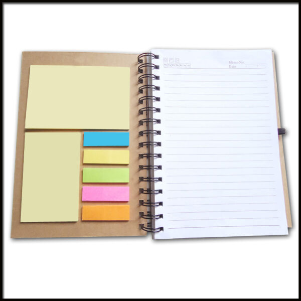 Eco Gifts Fsc Paper Notebooks Customized Notebook with Stickers - Image 3