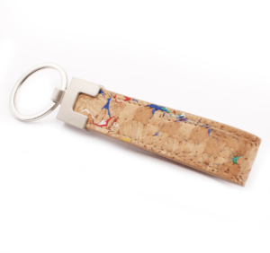 Eco Cork Keychain Natural Keychain Cork Keyring