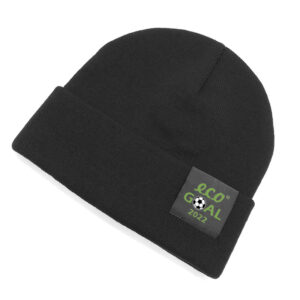 Customized Knitted RPET Hat Beanie Hat Winter Beanie with Woven Patch