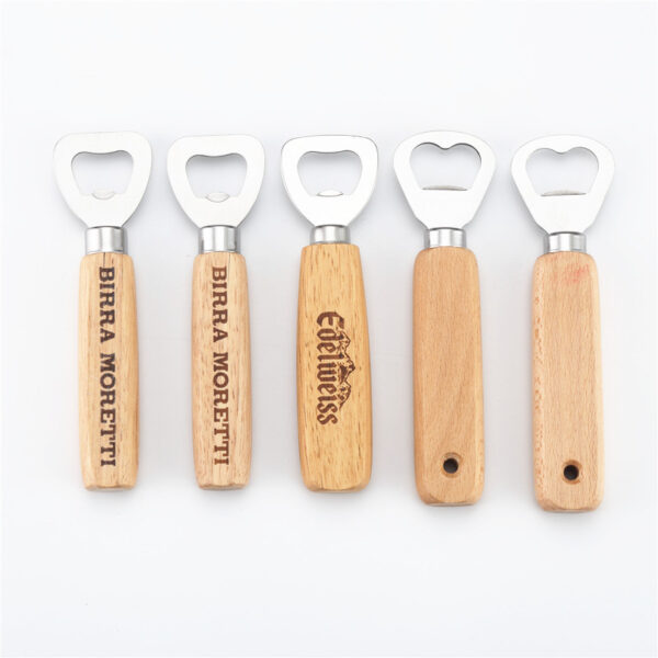 ECO Wood Beer & Wine Opener w/ Handle - Image 5