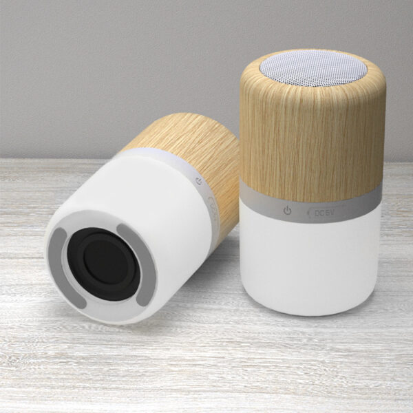 Bamboo Bluetooth Speakers Portable Speaker With LED Light - Image 5