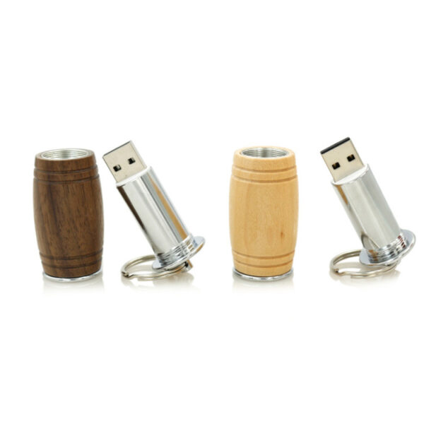 Wooden Wine Barrel USB - Personalized Stick Wholesale - Image 5