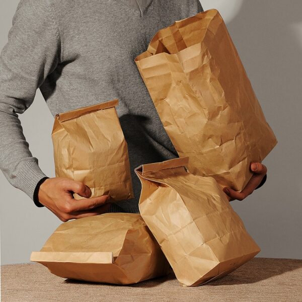 Eco FSC Grocery Kraft Paper Bag Food Paper Package - Image 3