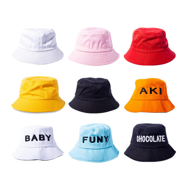 Unisex Cotton Bucket Hats Summer Sunscreen Hat Outdoor Fishing Hat - Image 2