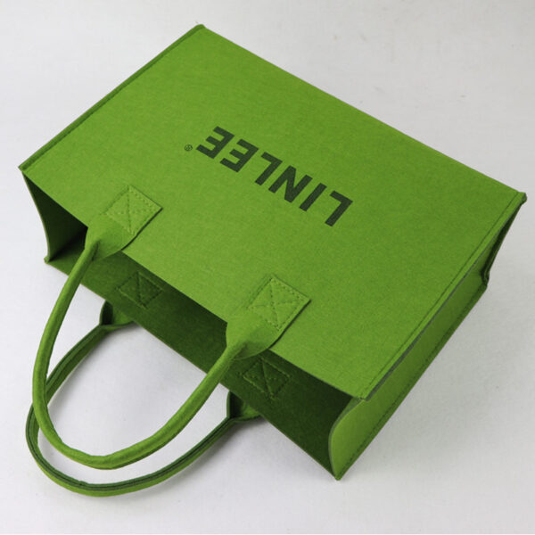 Eco Friendly Felt Tote Bag with Customized Logo Felt Shopping Bag - Image 5