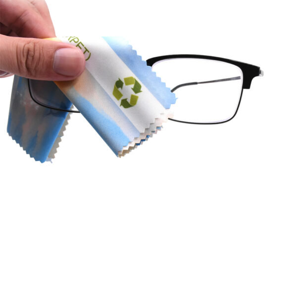 RPET Microfiber Eyeglass Cleaning Cloth & Bag - Image 5