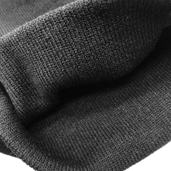Customized Knitted RPET Hat Beanie Hat Winter Beanie with Woven Patch - Image 4