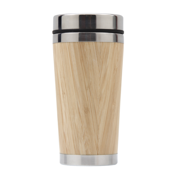 Eco Bamboo Car Mug - Thermos Seal Lid Tea Cup