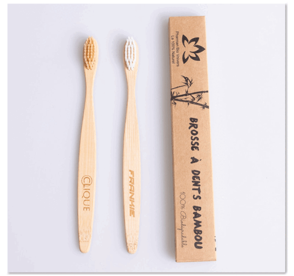 Nylon Brush Head Toothbrush - Reusable, Rainbow, Biodegradable Bamboo - Image 4