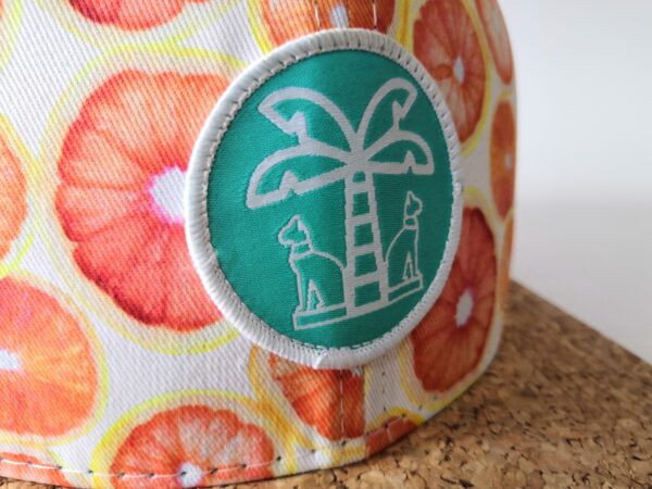 Cork Snapback Hat Brim Blank Cap with Woven Patch - Image 4