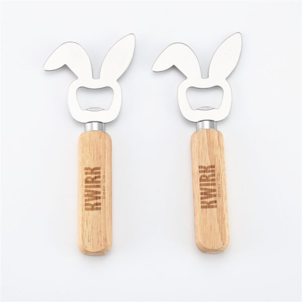 ECO Wood Beer & Wine Opener w/ Handle - Image 3