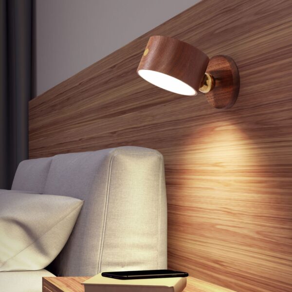 Rechargeable Rotatable LED Wall Sconce Light - Image 2
