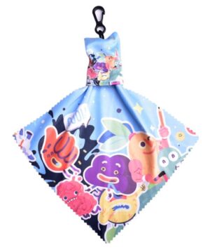 RPET Microfiber Cleaning Cloth Keychain