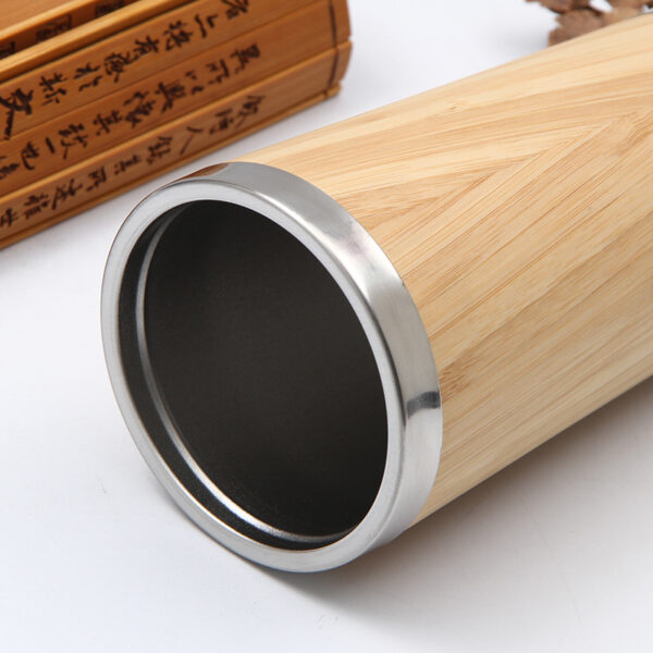Eco Bamboo Car Mug - Thermos Seal Lid Tea Cup - Image 7