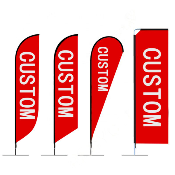 Teardrop Flag Customized Beach Flags Advertising Feather Flag Banners - Image 2