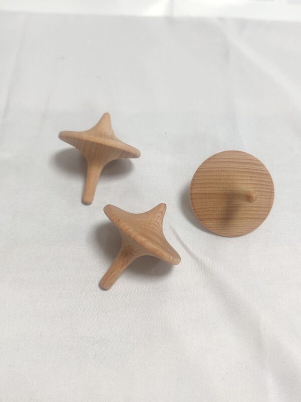 Wooden Spinning Top - Classic Educational Toy - Image 3