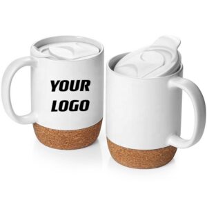 Eco Cork Ceramic Cups Ceramic Coffee Mug Reusable Coffee Cup