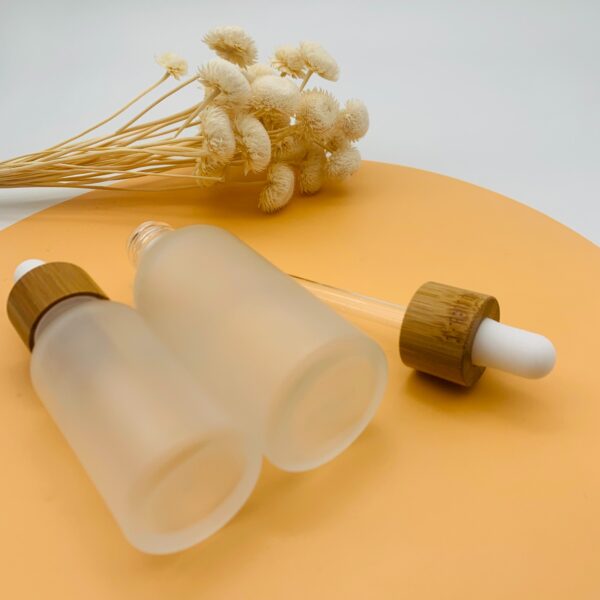 Eco Glass Dropper Bottle - Bamboo Cap - Image 7