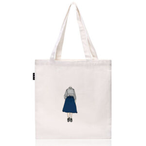Custom Cotton Canvas Tote Bags - Grunge Style