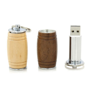 Wooden Wine Barrel USB - Personalized Stick Wholesale