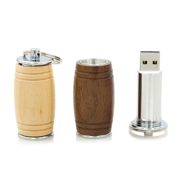 Wooden Wine Barrel USB - Personalized Stick Wholesale