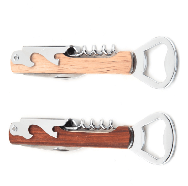 ECO Wooden Handle Beer Wine Bottle Opener Multi Use Bottle Opener - Image 2