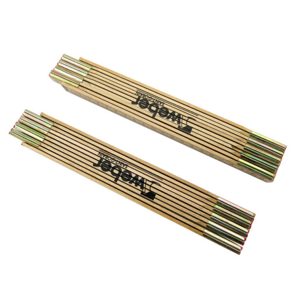 ECO Wood Carpenter Folding Ruler 2M with Customized Logo - Image 4