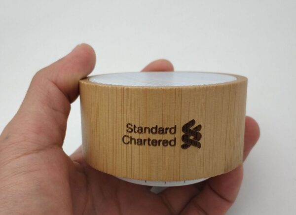 Bamboo Mini Wireless Speaker - Stereo, TF, AUX USB Support - Image 6