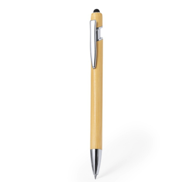 Eco Gifts Touch Screen Ball Pen Bamboo Wooden Grip Ballpoint Pen