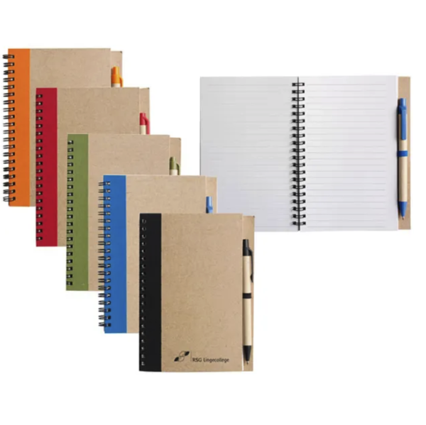 Eco Gifts Fsc Paper Notebooks Customized Notebook with Stickers - Image 4