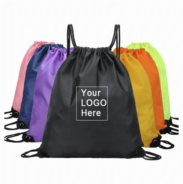 Customized RPET Drawstring Bag Eco Friendly RPET Drawstring Backpack - Image 4