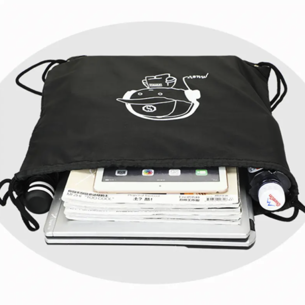 Customized RPET Drawstring Bag Eco Friendly RPET Drawstring Backpack - Image 6