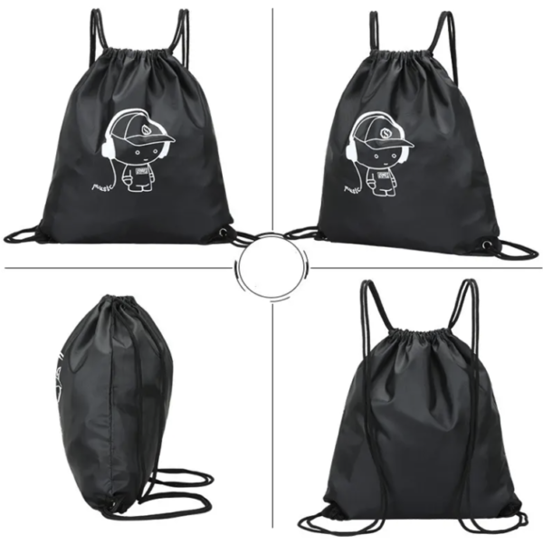 Customized RPET Drawstring Bag Eco Friendly RPET Drawstring Backpack - Image 7