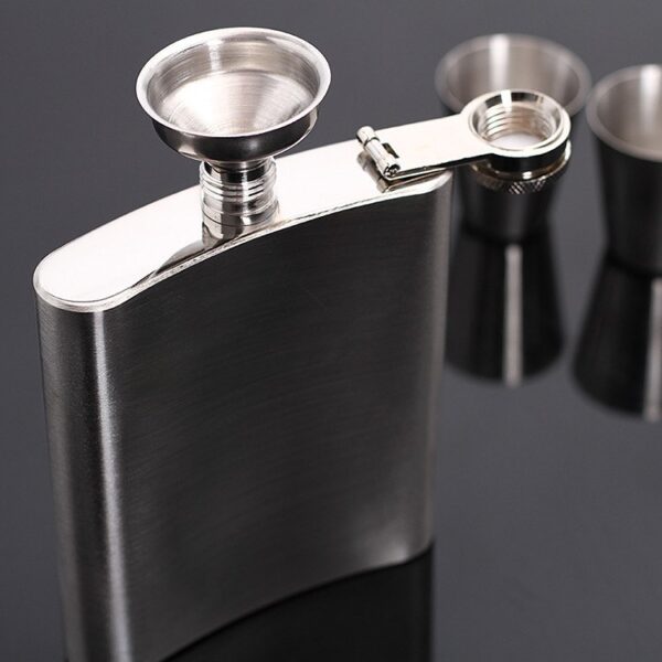 Stainless Steel Hip Flasks - Custom Alcohol Bottles - Image 4