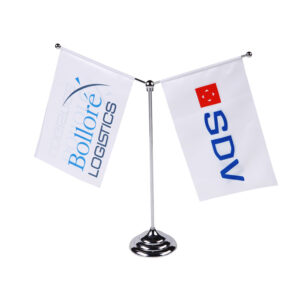 Custom Blank Desktop Table Flag Country Desk Flags with Stands