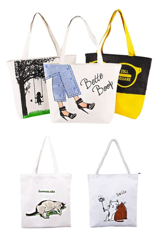 Eco-Friendly Women's Canvas Tote Bag - Image 5