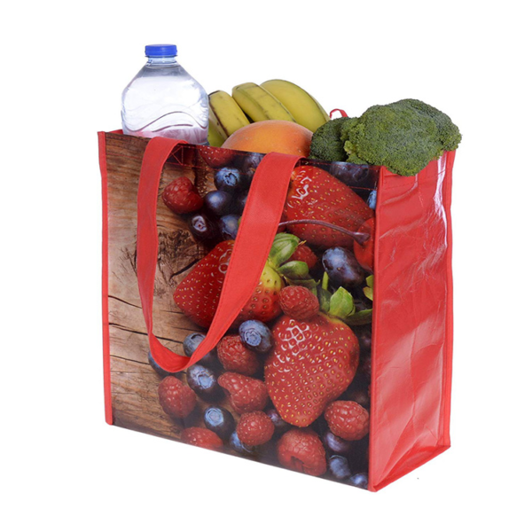 RPET PP Woven Shopper Bag Custom Laminated PP Woven Shopping Bag - Image 2