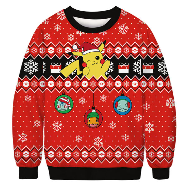 Customized Christmas 3D Digital Printed Hoodie Christmas Style Full-color Printed Unisex Pullover Hoodie - Image 3