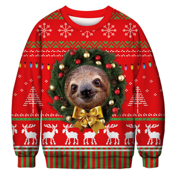 Customized Christmas 3D Digital Printed Hoodie Christmas Style Full-color Printed Unisex Pullover Hoodie - Image 6